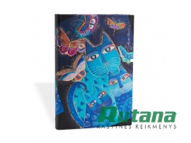 Užrašų knygutė 10x14 cm Blue Cats & Butterflies Paperblanks 1019-7