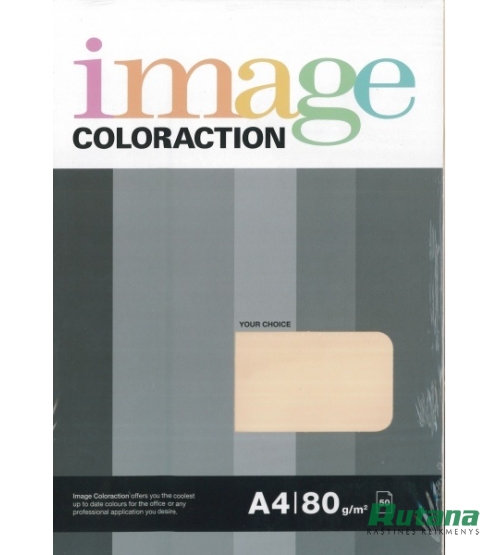 Spalvotas biuro popierius Image Coloraction Nr.13 kreminė A4 80g 50l. 6113