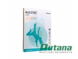 Spalvoto biuro popieriaus Maestro Color ryškių spalvų rinkinys A4 80g 250l. 