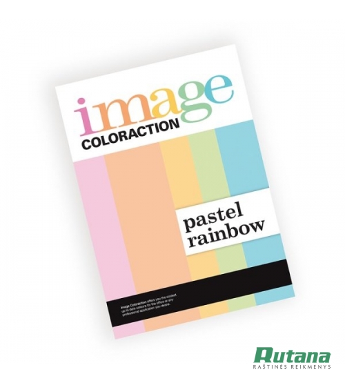 Spalvoto biuro popieriaus Image Coloraction 7 pastelinių spalvų rinkinys A4 80g 70l. 608006