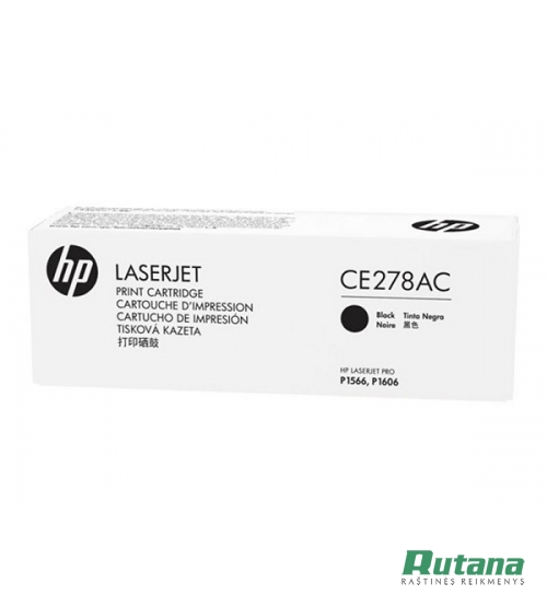 Kasetės lazeriniam spausdintuvui HP CE278A juoda pildymas