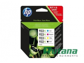 Kasetės rašaliniam spausdintuvui HP 932XL/933XL Multi Pack Hewlett-Packard 