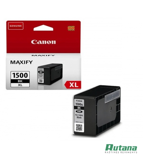 Kasetė rašaliniam spausdintuvui PGI-1500XL BK juoda Canon
