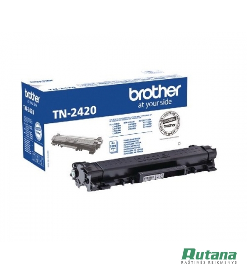 Kasetės lazeriniam spausdintuvui Brother TN-2420 juoda pildymas