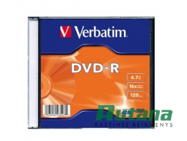 Kompaktinis diskas DVD-R 4.7GB 16x Verbatim 43547