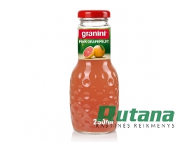 Rausvojo greipfruto nektaras 250 ml stikliniame butelyje Granini