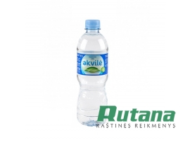 Natūralus mineralinis vanduo 500 ml plastikiniame butelyje Akvilė
