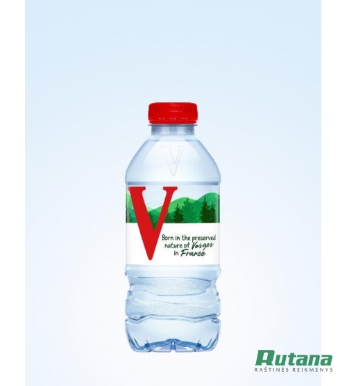 Natūralus mineralinis vanduo 330 ml plastikiniame butelyje Vittel