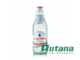 Natūralus mineralinis vanduo 250 ml stikliniame butelyje Acqua Panna