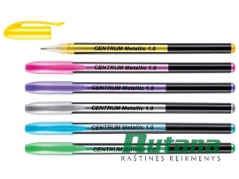 Gelio rašiklių rinkinys "Metallic" 6 spalvų Centrum 87402