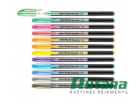 Gelio rašiklių rinkinys "Metallic" 12 spalvų Centrum 80786