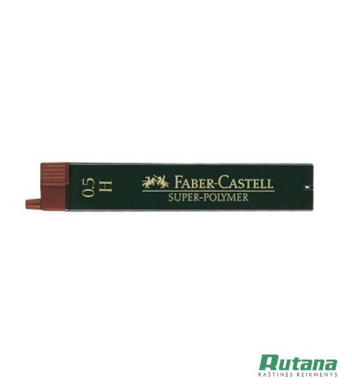 Grafitai 0.5mm H Super-Polymer Faber-Castell 120511