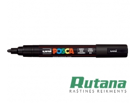 Žymeklis POSCA PC-5M 1.8-2.5mm juodas Uni Mitsubishi Pencil