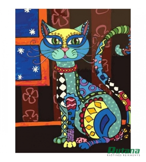 Akrilinių dažų ir drobės rinkinys tapybai "Katinas" 30x40cm Centrum 89640